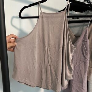 Silence + Noise Flowy Cropped Tank